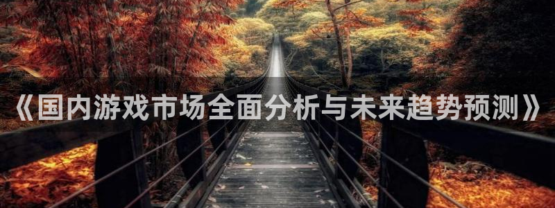 天美娱乐官方平台：《国内游戏市场全面分析与未来趋势预测》